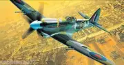 Model Airplane Plans (FF): Spitfire LFR Mk-XIV.e Scale 26½" for .5-75cc (.049ci)