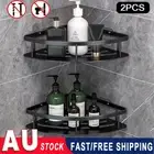 2Pcs Bathroom Corner Shower Caddy Adhesive Organizer Shelf Storage Rack Storage