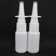 1pc 10ml Empty Plastic Nasal Spray Bottles Medical Mist Nose Pump Sprayer Container Travel Hot Bottles White Refillable
