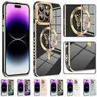 For iPhone 16 Pro Max 15 14 13 12 Plating Rugged Butterfly Shockproof Phone Case