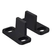 Barn Door Floor Guide, Matte Black Metal Floor Mounted Bottom Guide Hardware
