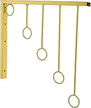 Ciieeo Clothing Store Clothes Hanger Display Rack Wrought Iron Wall Hook Space-Saving Cloakroom Underwear Storage Rack (Gold) Wall Closet Organizer Drying Rack Clothing Hanger Rack Golden