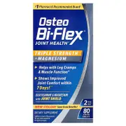 Osteo Bi-Flex, Joint Health, Triple Strength + Magnesium, 80 Coated Tablets