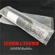 100pcs Bubble Pouch Bag 150mm x390mm Clear Bubble Wrap 10mm bubbles 150x390mm
