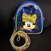 2021 Walt Disney World WDW 50th Anniversary Minnie Mouse Mini Backpack Purse Bag