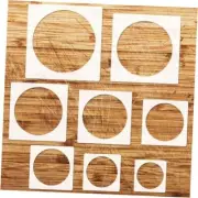 8PCS Large Circle Stencil, Large to Small Different Sizes Circle Templates for