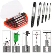 5PCS Screw Extractor Drill Bits Guide Broken Damaged Bolt Remover Repair P`-h