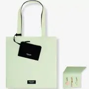 Prada Beauty Paradoxe Cloth Tote Bag & Perfume Bottles & Lipstick 3 Charm Set
