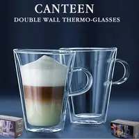 在飛比找Yahoo!奇摩拍賣優惠-Bodum CANTEEN  400ml 家用雙層耐熱牛奶杯