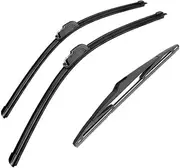 Automotive Wiper Blades For Hyundai For I30 Hatch N 2018 2019 2020 2021 2022 2023 2024 3PCS Front Rear Wiper Windshield Windscreen Window Accessories