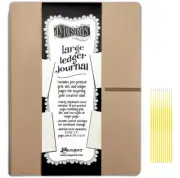 Trebbies Dylusions Ranger Ink Large Ledger Journal, Pre-Printed Grid, Dot and