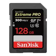 SanDisk Extreme Pro 128GB 300MB/s SD Memory Card V90 U3 C10 UHS-II