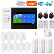 4G Home Anti-theft Alarm System, Security Alarm Kit with PIR Motion Sensor,WiFi
