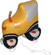 Vaguelly Tractor Balloon Toy Aluminum Film Engineering Vehicle Birthday Party Decoration Realistic Sliding Tractor Balloon Inflatable Party Ornament