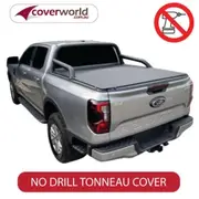 Ford Ranger Tonneau Cover Next Gen MY22 + No Drill Clamp on Cover for Models with Sports Bars