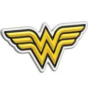 Fan Emblems DC Wonder Woman 3D Black, Yellow and Chrome Car Badge - 9672-009