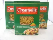 Creamette Large Elbow Macaroni Noodles 1# Three (3) Boxes