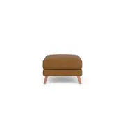 Zane ottoman small with chestnut leg
