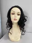 Medium 3A Classic Curls Drawstring Combs Synthetic Half Wig + Ponytail - LG10