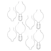 4 Pcs Mason Jars for Canning Glass Sealing Buckle Mouth Container Wire Handles