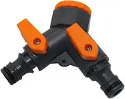 Valve,Ball Valve, Quick Connector, 1/2 Inch to 3/4 Inch Y Shunt Adapter Valve, Garden Hose Splitter Connectors Faucet Switch Irrigation Agriculture Pipe Fitting 1Pc