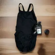 NEW Speedo One Piece Swimsuit Womens 8 34 Black ProLT Superpro Women’s