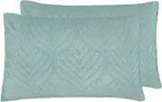 NNEDSZ 100% Premium Microfibre Tufted Standard Pillowcases - Set of 2 Luxurious