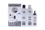 System 2 Kit by Nioxin for Unisex - 3 Pc 10.1oz Cleanser Shampoo, 10.1 oz Scalp Therapy Conditioner, 3.38oz Scalp and Hair Treatment
