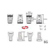 For 1:10 Trx-4 G500 G63 BRONCO RC4WD RC Car Metal Door Handle Metal Hinge
