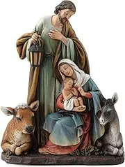 [Joseph's Studio] Roman 121448 Figurine Nativity Holy Family with Animals - 7.5 in.