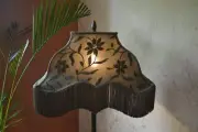 Lampshade peacock soil hand embroidery table lampshade floor lampshade Pendant