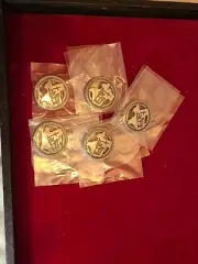 50 NEW BAGED Sivler Texas COWBOY CHURCH CONCHOS NOS Marked HA
