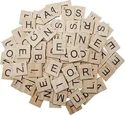 300PCS Wooden Scrabble Tiles, Scrabble Letters for Crafts, Making Alphabet Coasters and Scrabble Crossword Game.