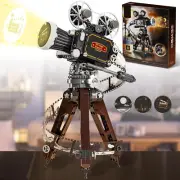 3 in 1 Retro Camera Building Set for Adults,Ideas Movie Art Camera Collectible D