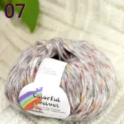Sale 1BallsX50g Fluffy Soft Colorful Velvet Rugs Shawls Blankets Crochet Yarn 07