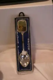 ARIZONA GRAND CANYON" Mini SILVER PLATED Souvenir Spoon ENGRAVED ORIG.BOX