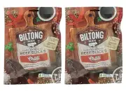 988298 2 x 100g PACKETS OF THE BILTONG MAN CHILLI FLAVOURED BEEF JERKY SLICES