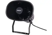 Redback 10W 100V EWIS IP66 Black Plastic Horn PA Speaker UV Stabilised ABS