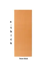 Extra Thick Cork Yoga Mat with Rubber Back | Plain | 7 mm