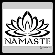 Lotus Flower and Namaste STENCIL Hindu/Greeting/Namaskar/Namaste In 2 Sizes!