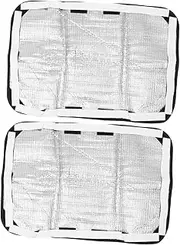TOPPERFUN 2Pcs Window Shade Cover Protection Blackout Privacy Screen for Door Windows Outdoor Camping Travel Sun Shade Easy to Install for