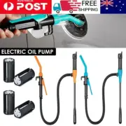 Electric Siphon Fuel Oil Water Petrol Liquid Transfer Pump Pipe Battery Operated