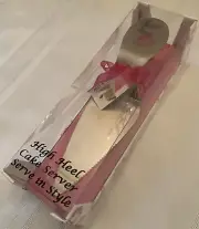 NIB High Heel Cake Server Wild Eye Designs silver sweet and sassy Magnetic Heel