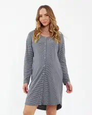 Blake Organic Nightie Gunship / White