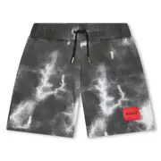 Hugo Kids Boys Thunder Storm Print Shorts
