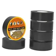 Deck Joist Tape 1-5/8" x 50' Butyl Joist Tape for decking, 6 pack 1-5/8" x 50'