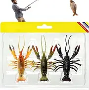 Fishing Lures for Freshwater | Crawfish Fishing Lures for Bass | Soft Equipment for Pike Pickerel Trout Walleye Bream Salmon