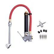 Bayonet-Style Tire Inflator with Pressure Gauge, 20-120 PSI, 1/4’’ NPT Inlet