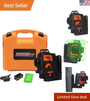Level & Tool 40-6674 Self-Leveling 3 x 360° Laser with GreenBrite Technology,...