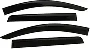 FUWKAIZS Window Visor Compatible for Mitsubishi Shogun Montero Pajero Sport 2015 2016 2017 2018 2019 2020 2021 2022 Car Side Window Wind Deflectors(Injections-Black)